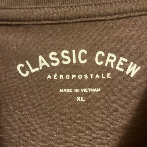 Aeropostale Classic Crew Brown Tee - Picture 3 of 3